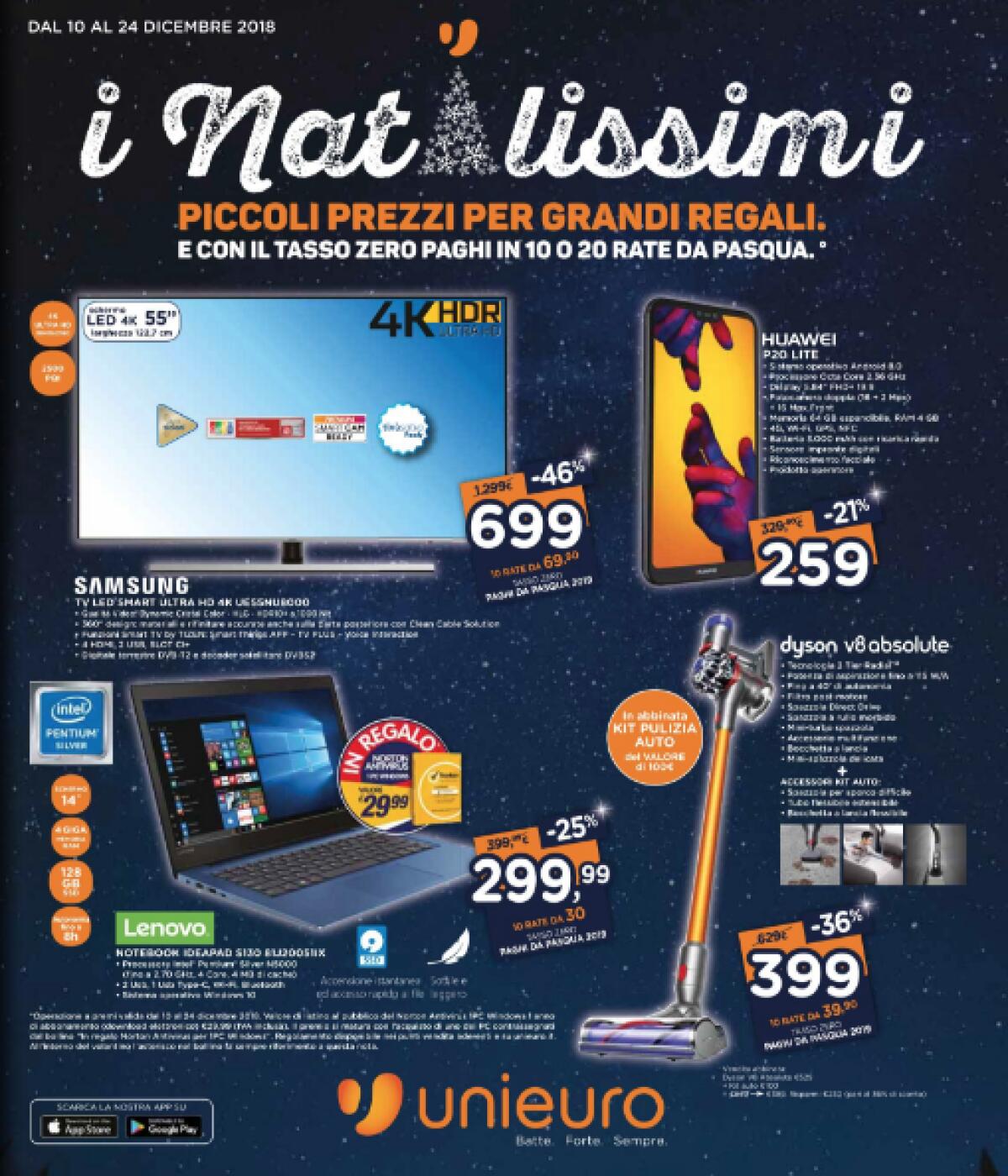 Volantino Unieuro “I natalissimi” Dicembre 2018: che offerte! - 