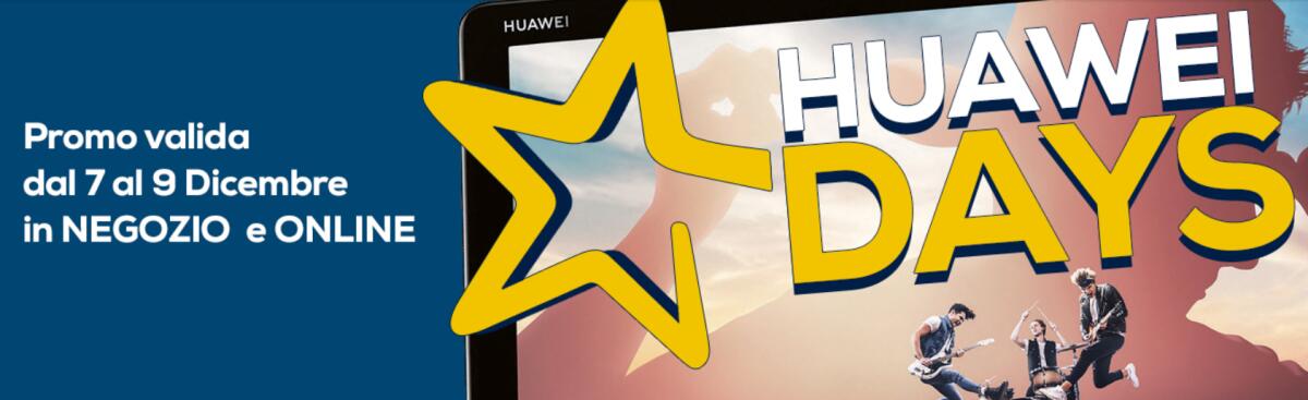 Euronics lancia gli HUAWEI DAYS fino al 9 dicembre - 