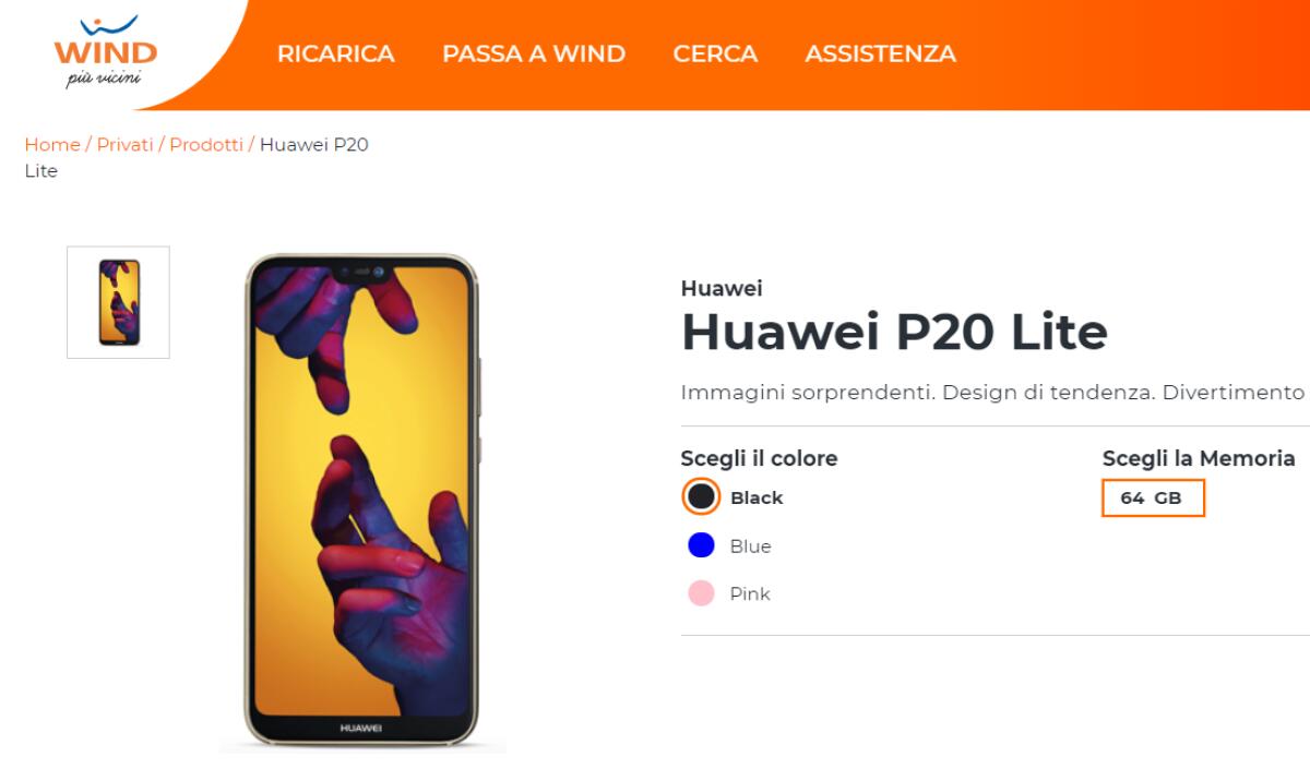Huawei P20 Lite in 30 rate da 3 euro al mese? Ecco l'incredibile offerta di Wind - 