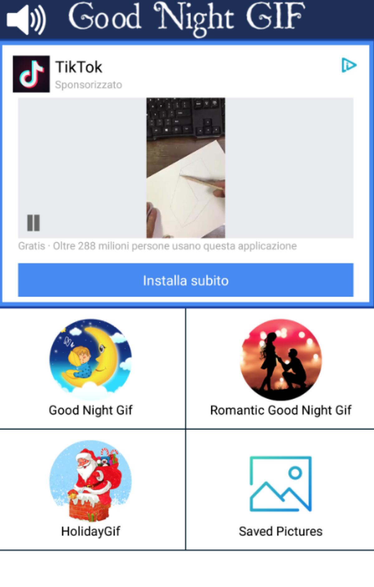 Tantissime immagini di buonanotte GIF con l'app Buonanotte Gif - 