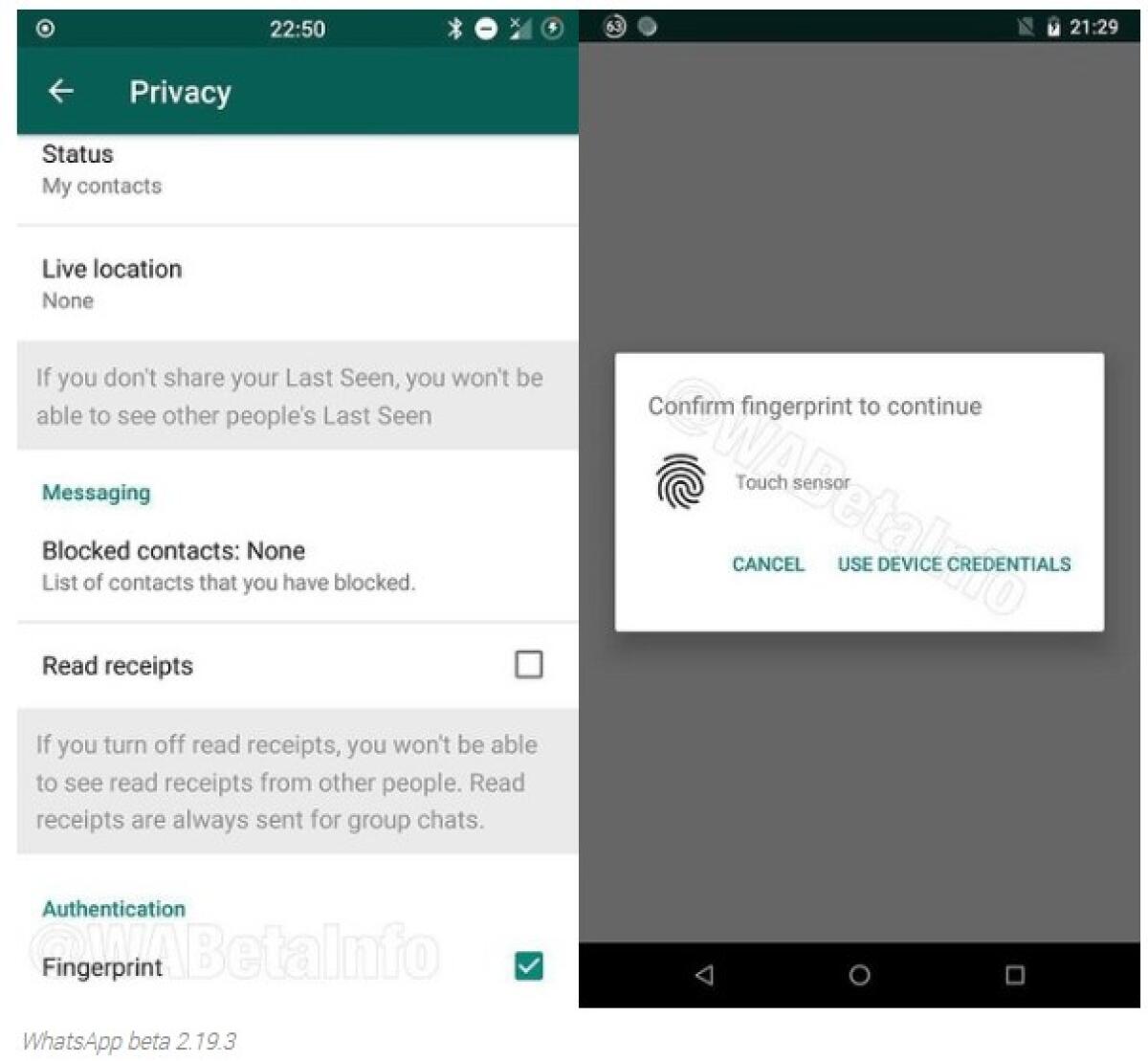 WhatsApp si Sblocca con Impronte e Face ID con il prossimo aggiornamento per Android ed iOS - 