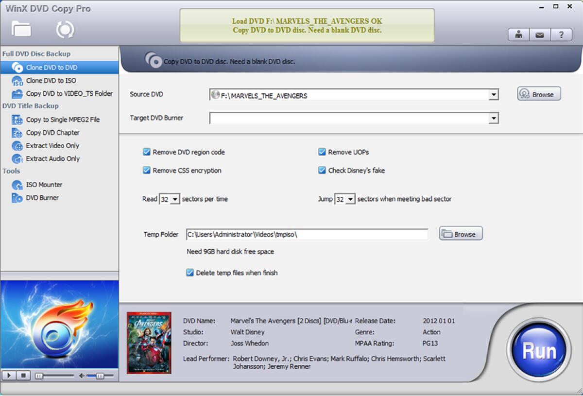 Fare Backup di un DVD settore per settore - 