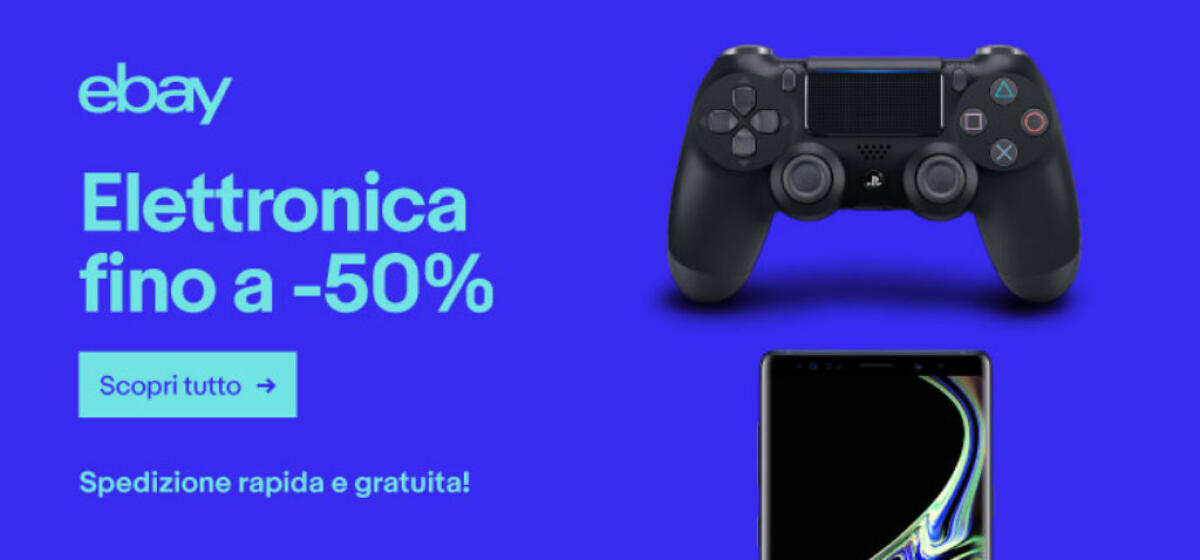 eBay: 50% di sconto su tutta l'elettronica fino al 15 gennaio! - 