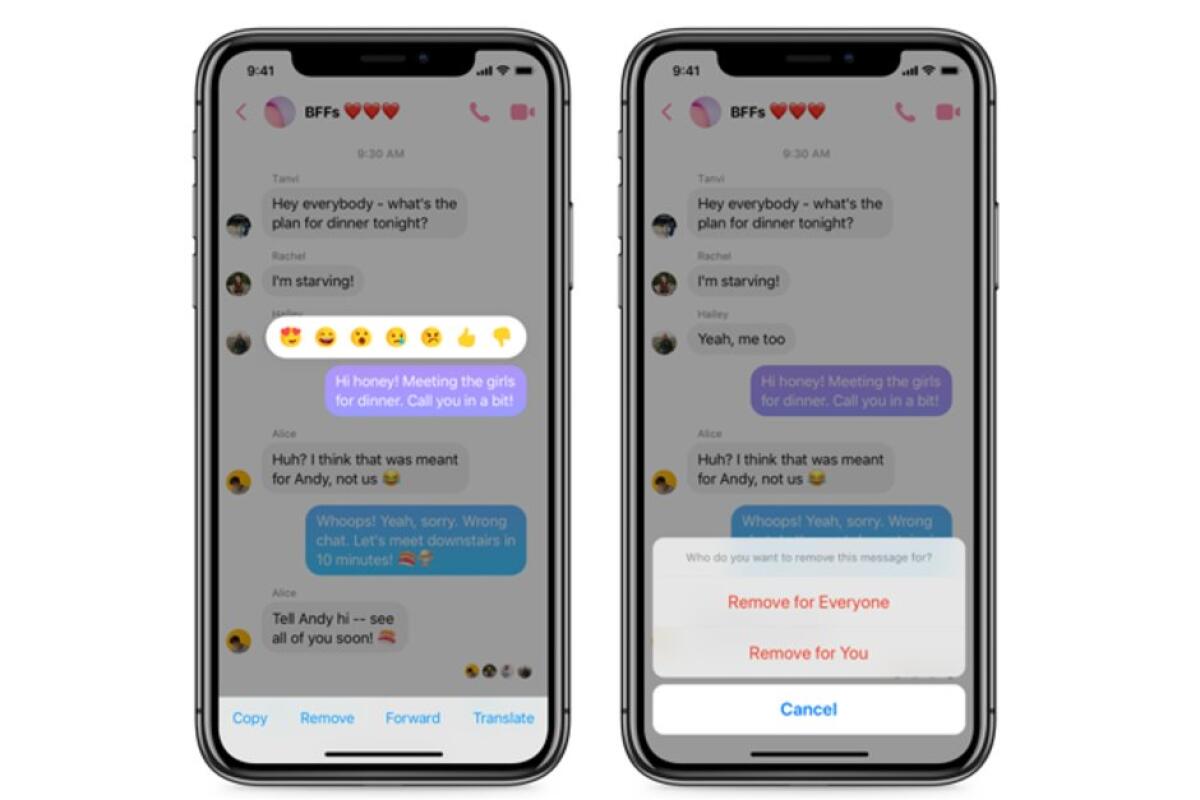 Eliminare messaggi inviati per sbaglio su Facebook Messenger - 