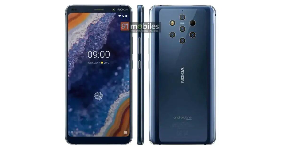 Ecco il Nokia 9 Pure View nel render Ufficiale: Non è borderless - 