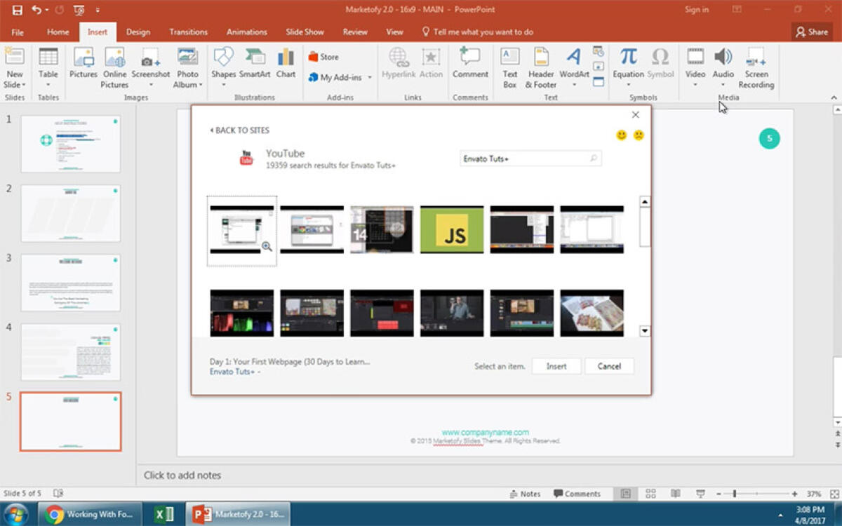 Inserire un video da YouTube su PowerPoint - 
