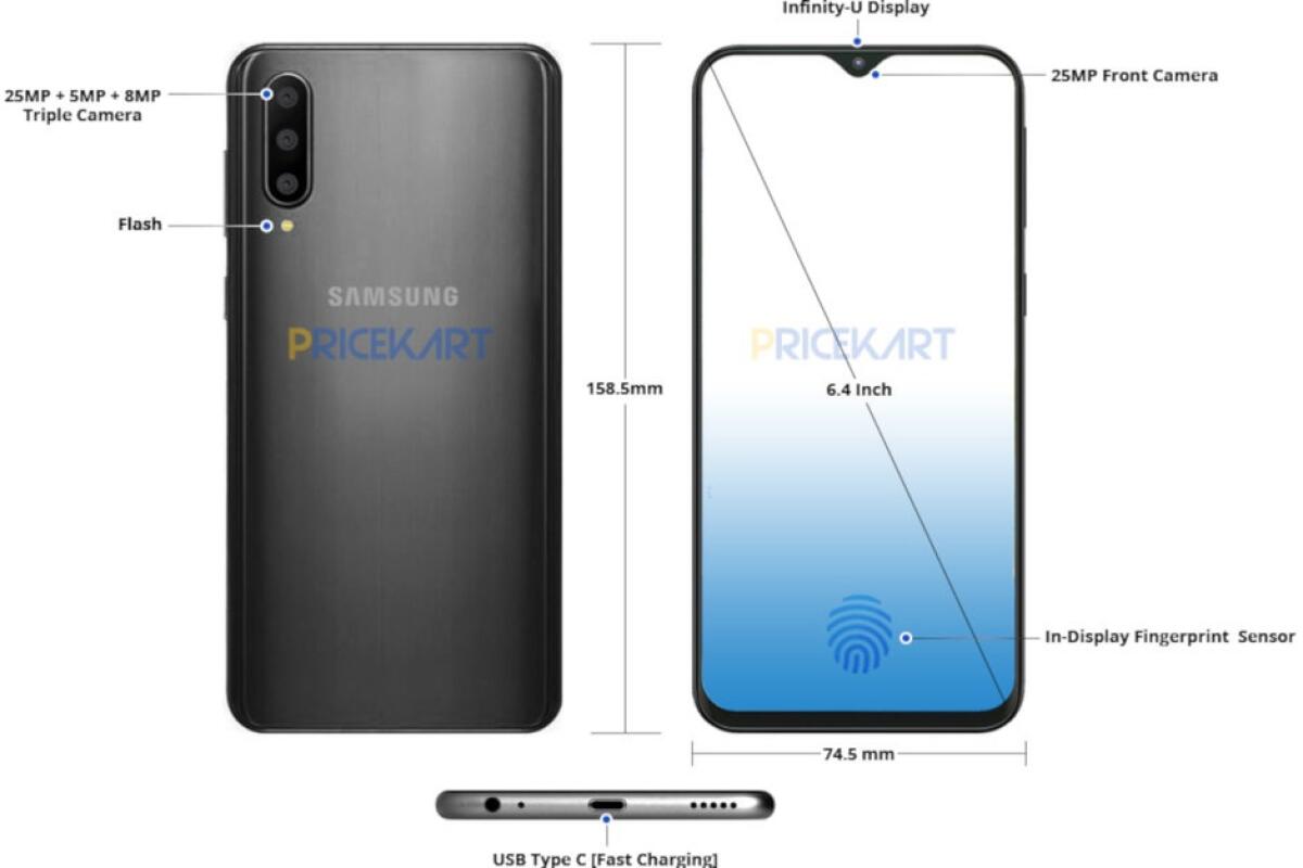 Samsung Galaxy A50: Tre camere (38MP) e Notch piccolissimo - 