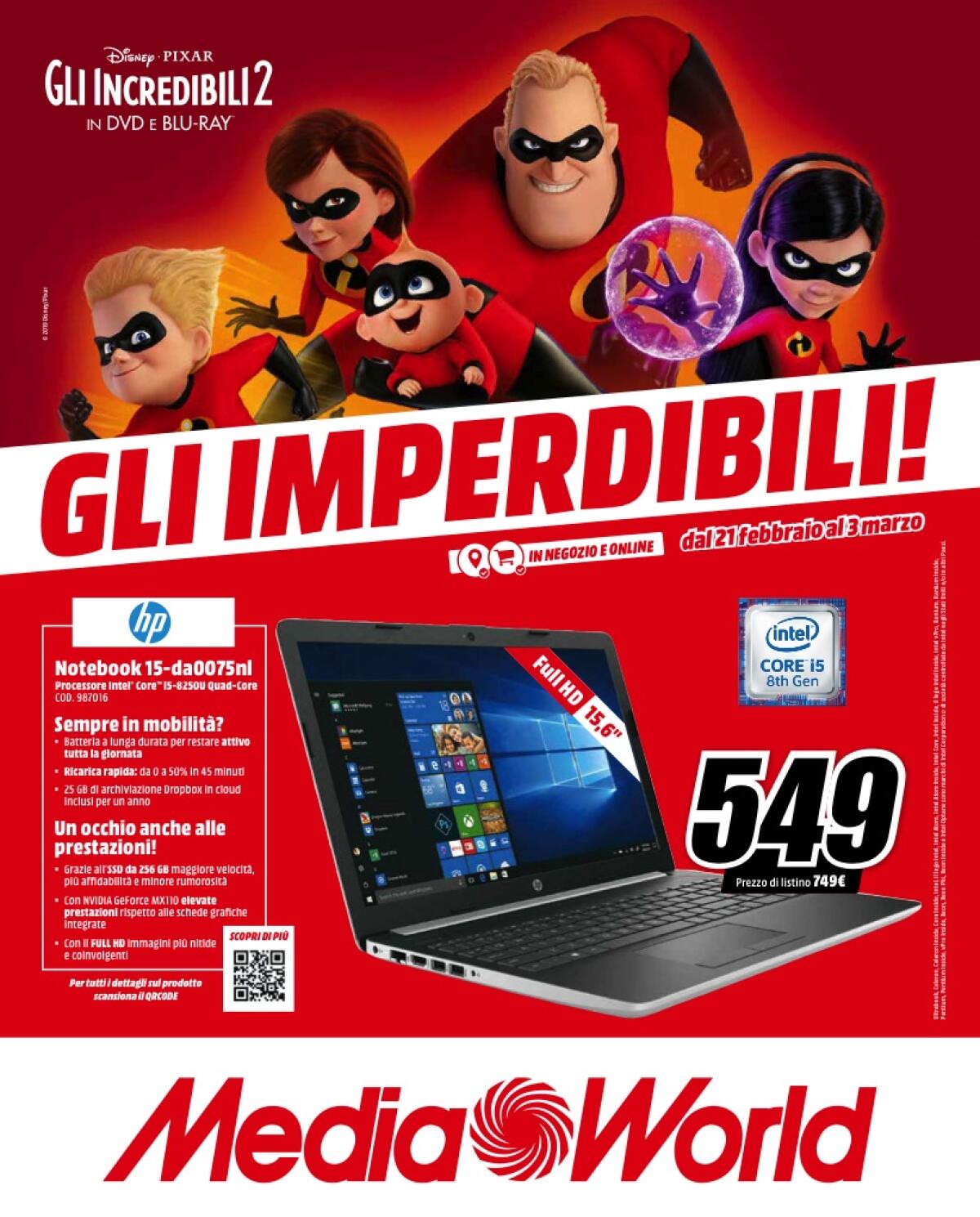 Volantino GLI IMPERDIBILI di MediaWorld con tante offerte - 