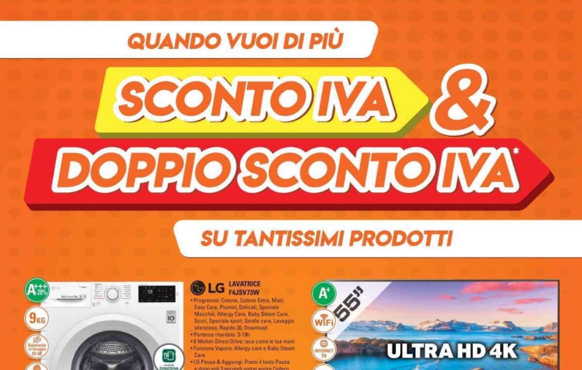 Volantino Expert con la promo "Sconto IVA & Doppio Sconto IVA" - 