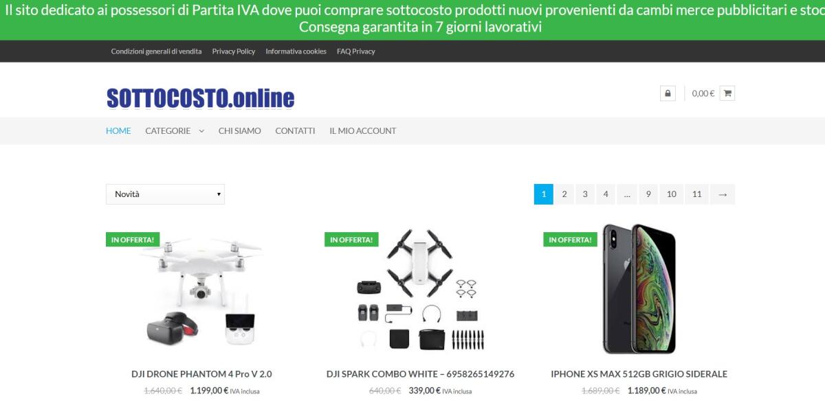 SOTTOCOSTO.online è Fallito e chi ha Ordinato perderà tutti i Soldi - 
