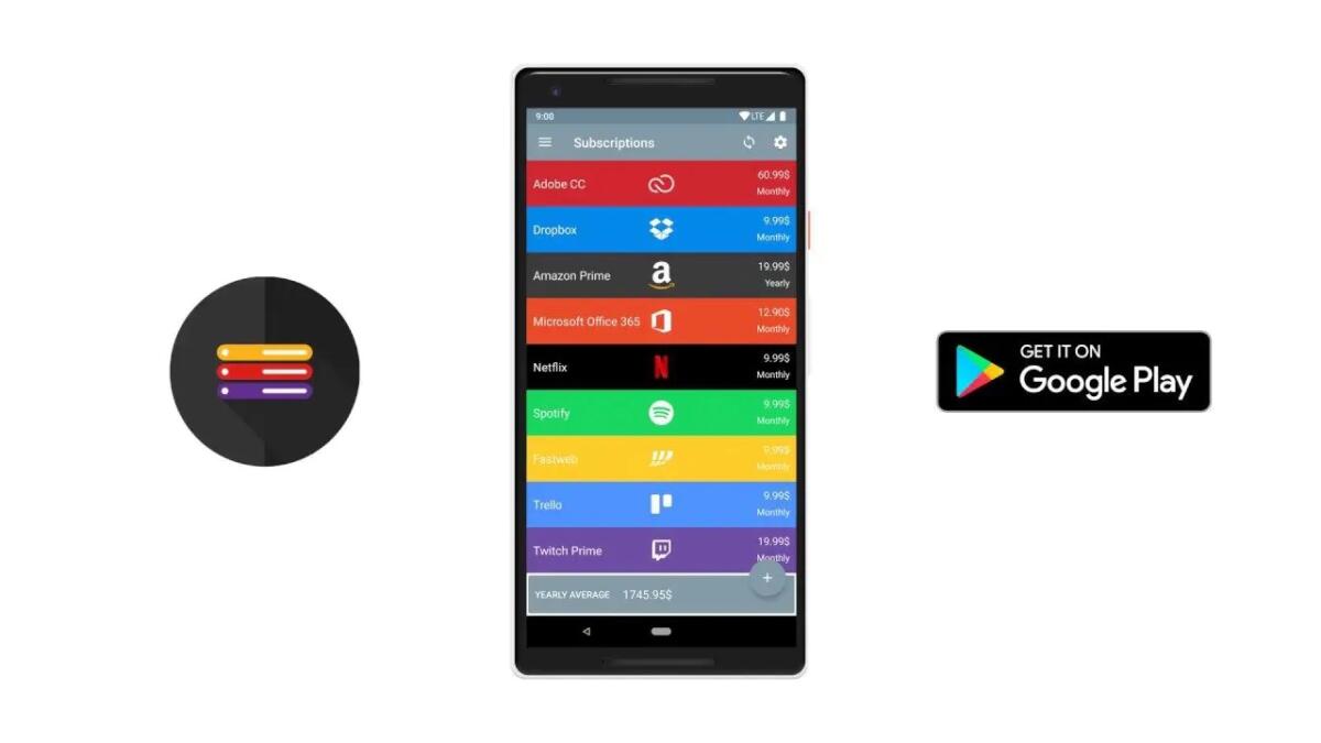Gestire tutti i Rinnovi degli Abbonamenti come Telefonia, Netflix, Spotify, Amazon e molti altri con Statistiche e Notifiche - 