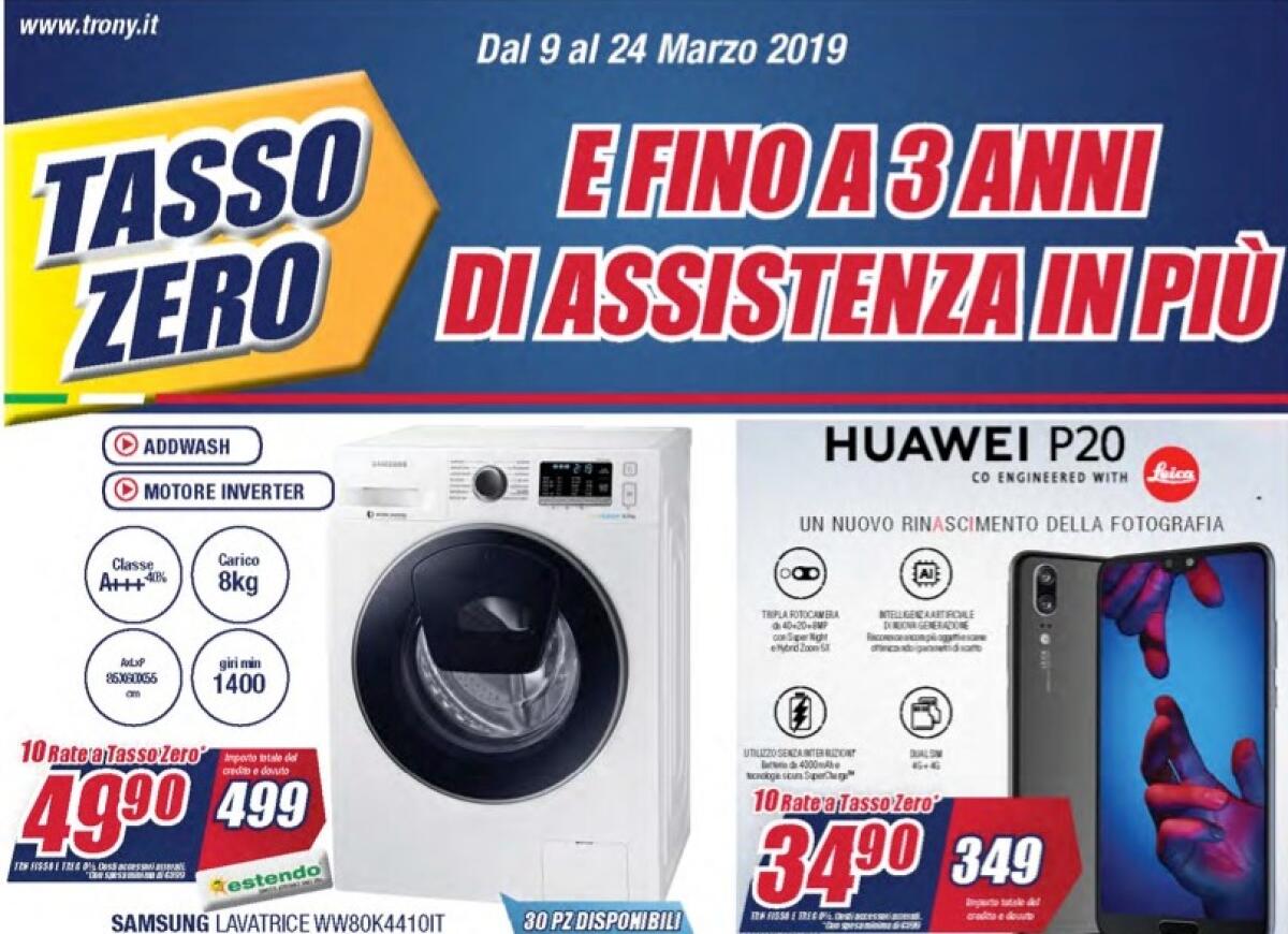 Volantino Trony con il TASSO ZERO e tanti ottimi sconti - 