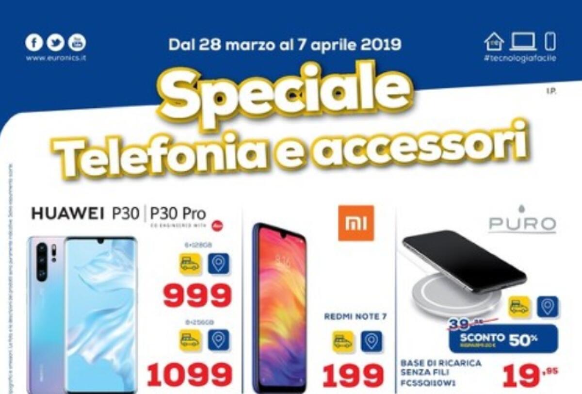 Volantino Euronics SPECIALE TELEFONIA valido fino al 7 aprile - 