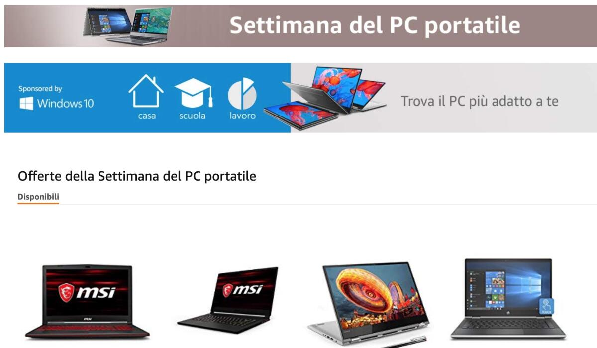 Settimana del PC portatile su Amazon: quante offerte! - 