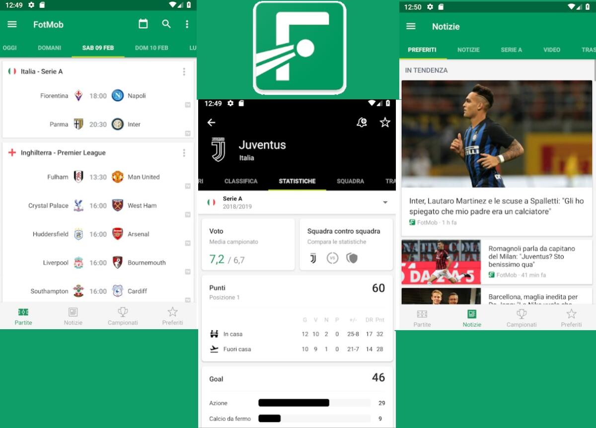 App Calcio Android: Risultati, Diretta, News e Pronostici in un'unica App [FotMob] - 
