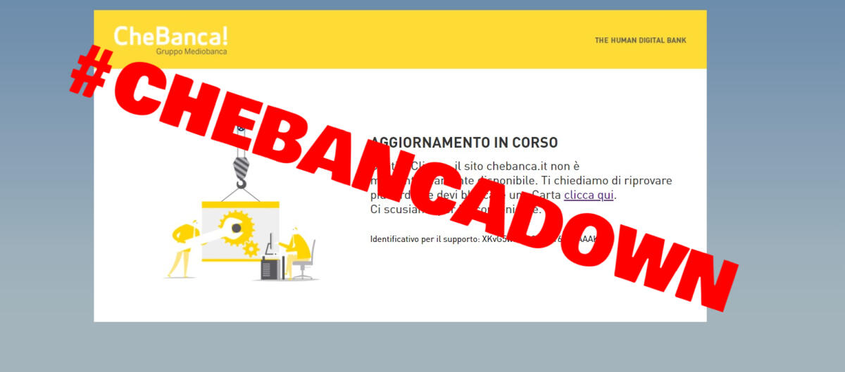 Offline tutti i siti CheBanca! e Mediobanca da 1 giorno. Ecco cosa sappiamo - 