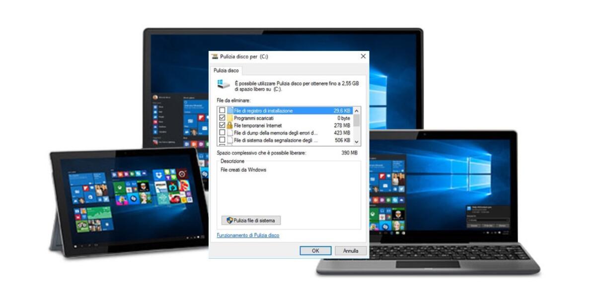 Come recuperare spazio su Windows 10 - 