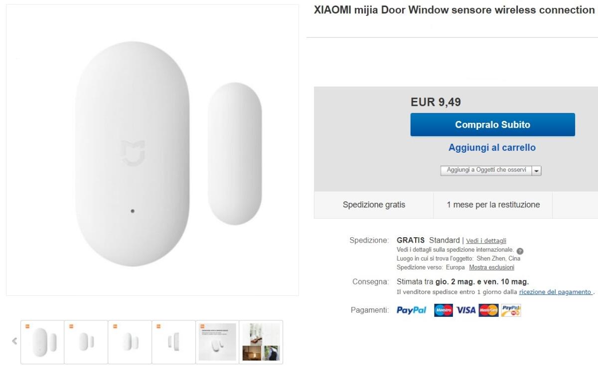 Xiaomi Mijia: Sensore per Porte Smart a meno di 10 euro - 