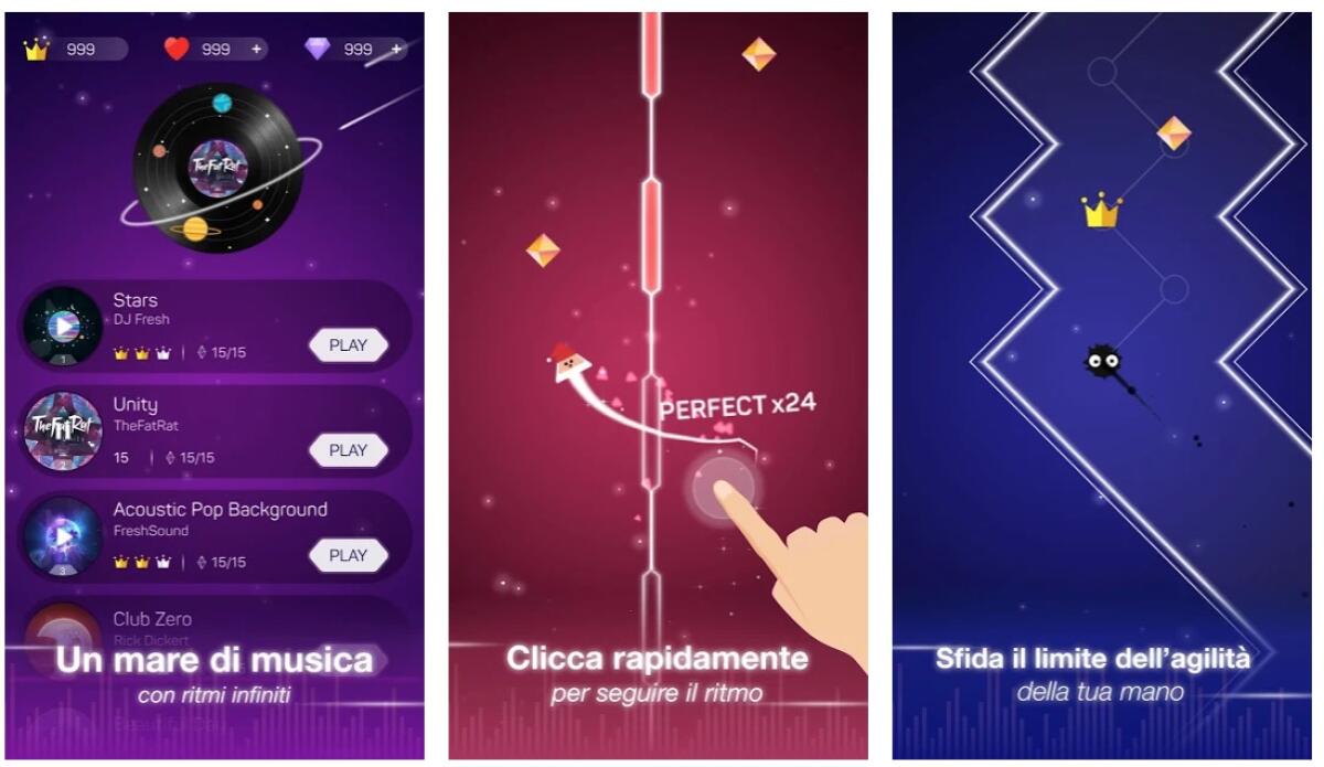Punto e Ritmo Trucchi Android | Cuori e diamanti infiniti illimitati - 
