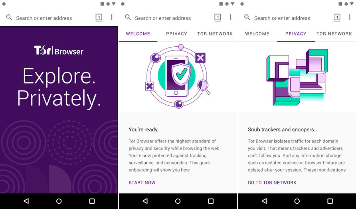 TOR Browser per Android funziona senza Orfox e Orbot - 