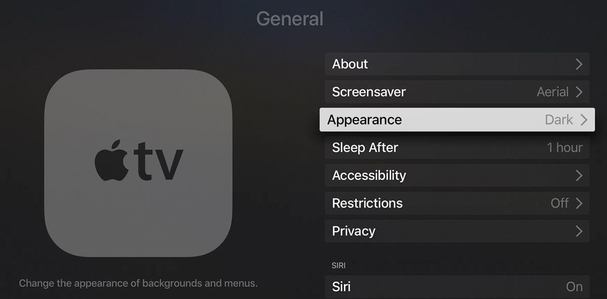Come attivare la Dark Mode su Apple TV [Guida] - 