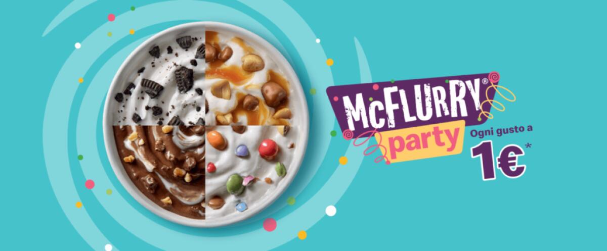 McFlurry a 1 euro da McDonald's solo il 16 Maggio 2019 - 