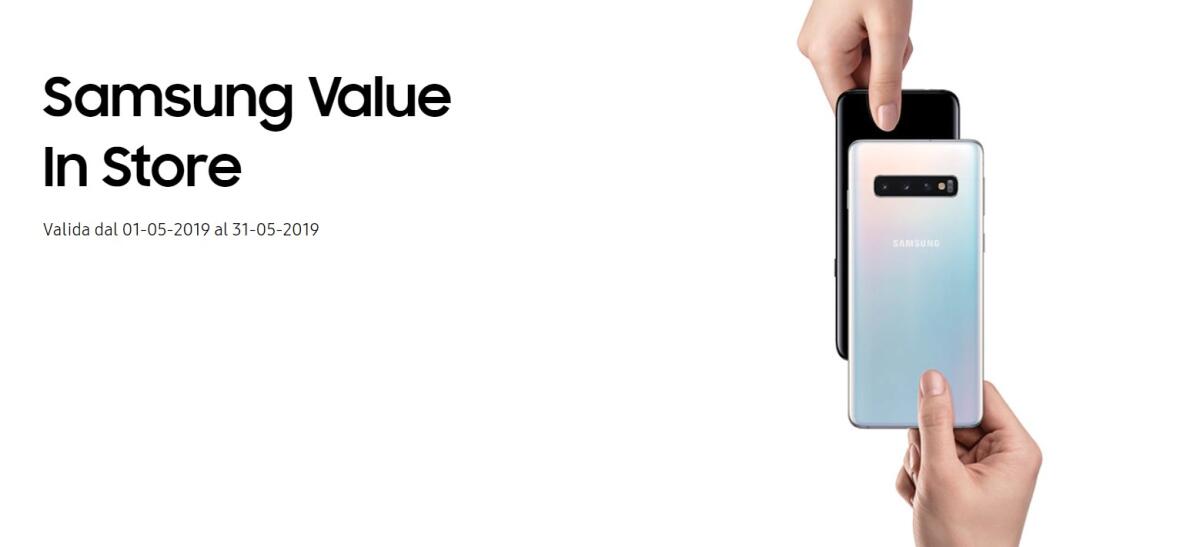 Promozioni Samsung: Supervalutazione usato fino a 500 euro se acquisti il Galaxy S10 - 
