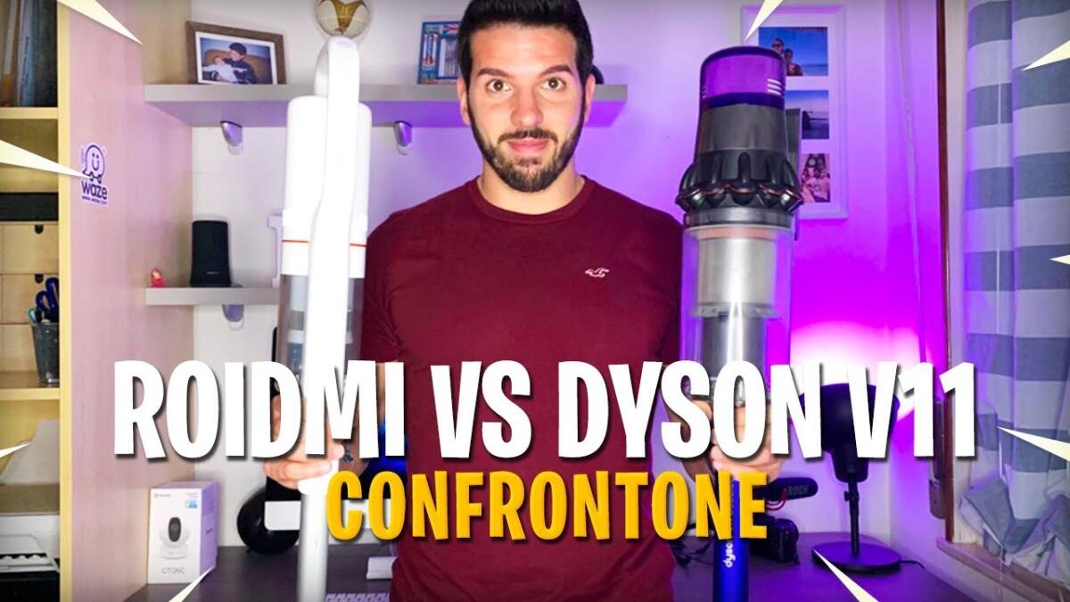 Confronto aspirapolvere DYSON V11 ABSOLUTE vs ROIDMI F8 - 