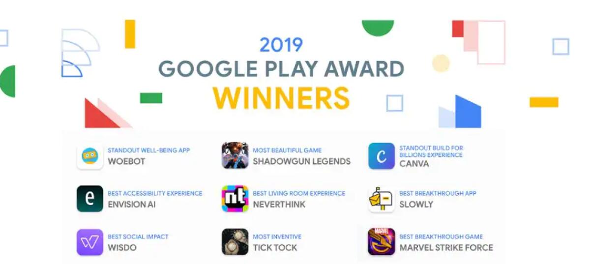 Ecco le 9 migliori App Android secondo Google per il Play Award 2019 - 