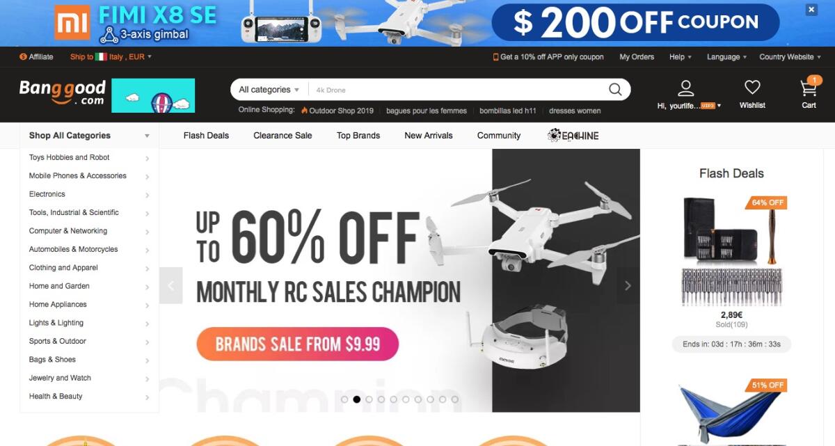 Codici Sconto Banggood | 19 Maggio 2019 - 