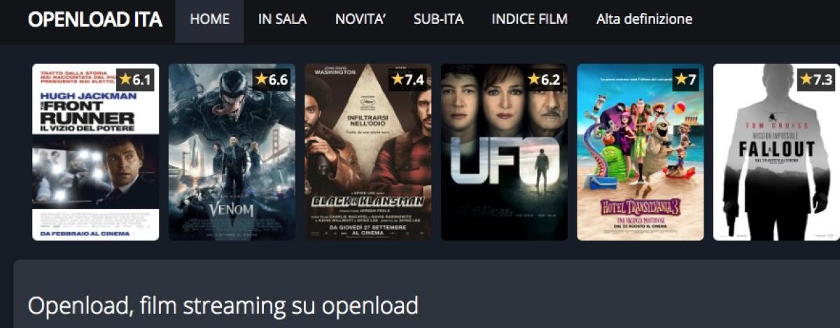 Film Streaming Openload con Openload.click - 