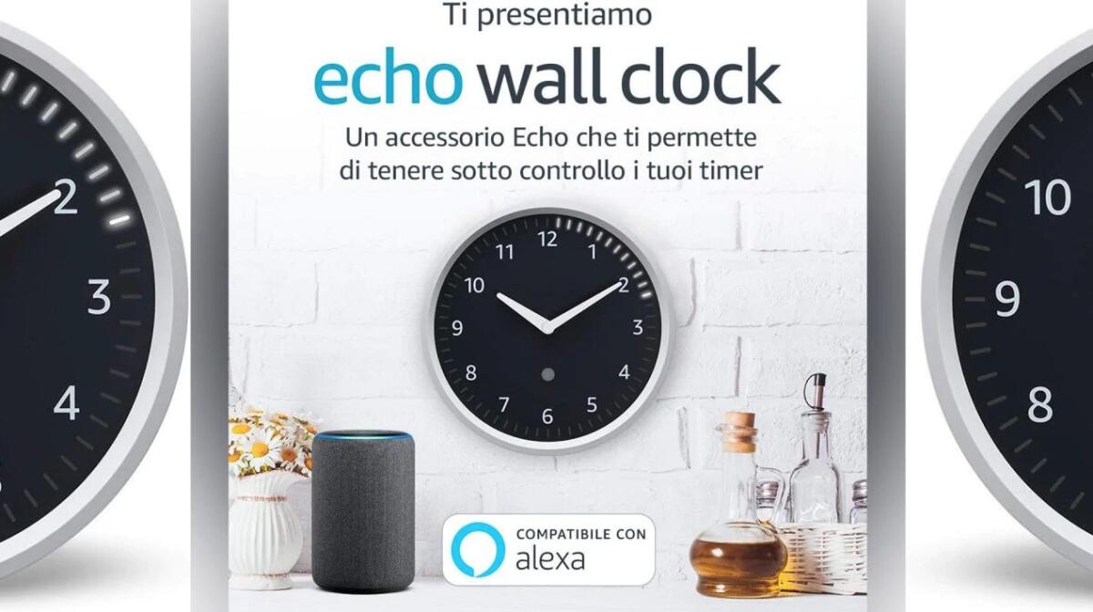 Echo Wall Clock arriva in Italia: prezzo e funzionalità - 