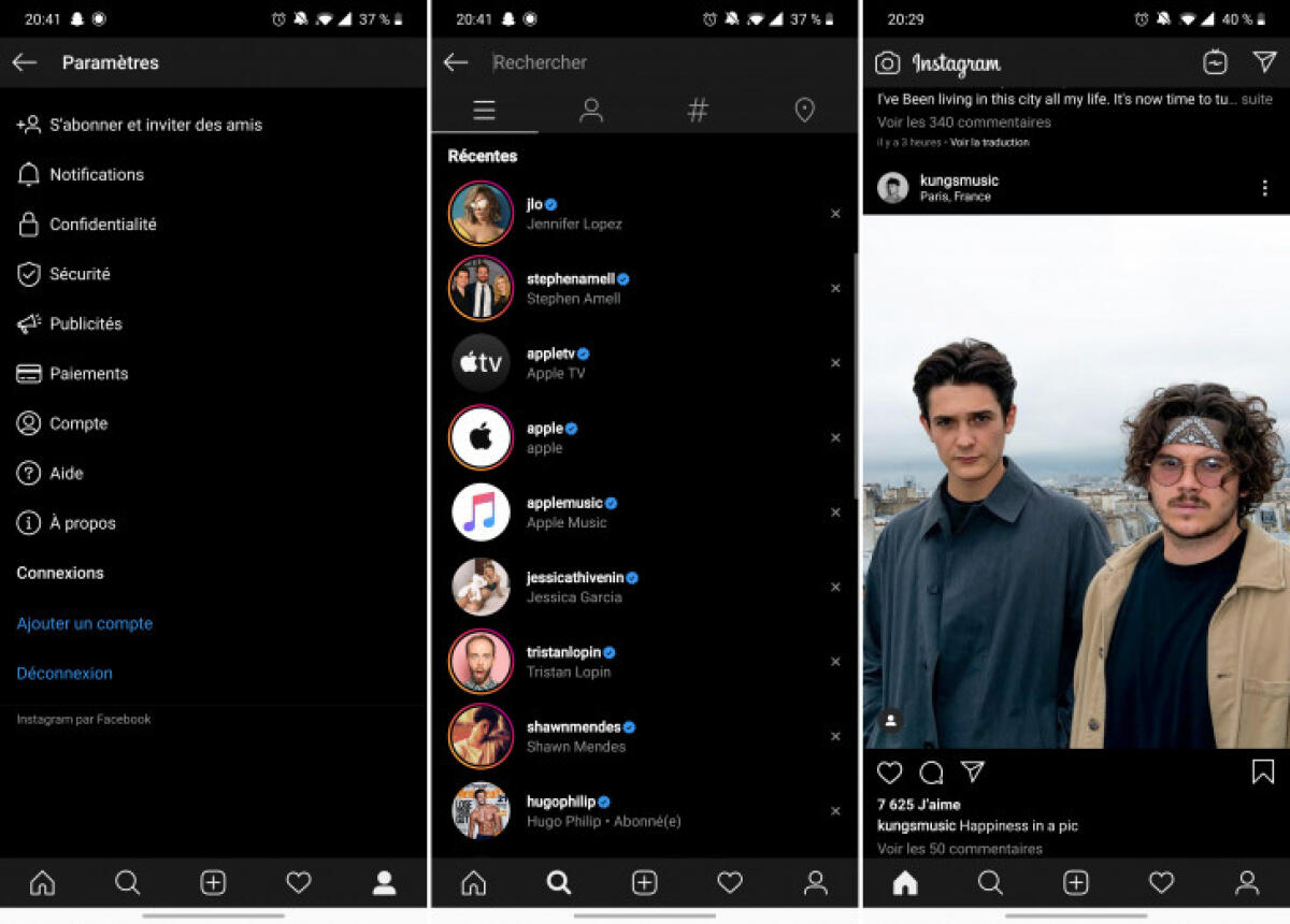 Come mettere Instagram nero su Android - 