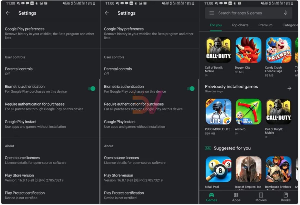 Come avere subito il Google Play Store Nero (Dark Mode) | Download APK - 