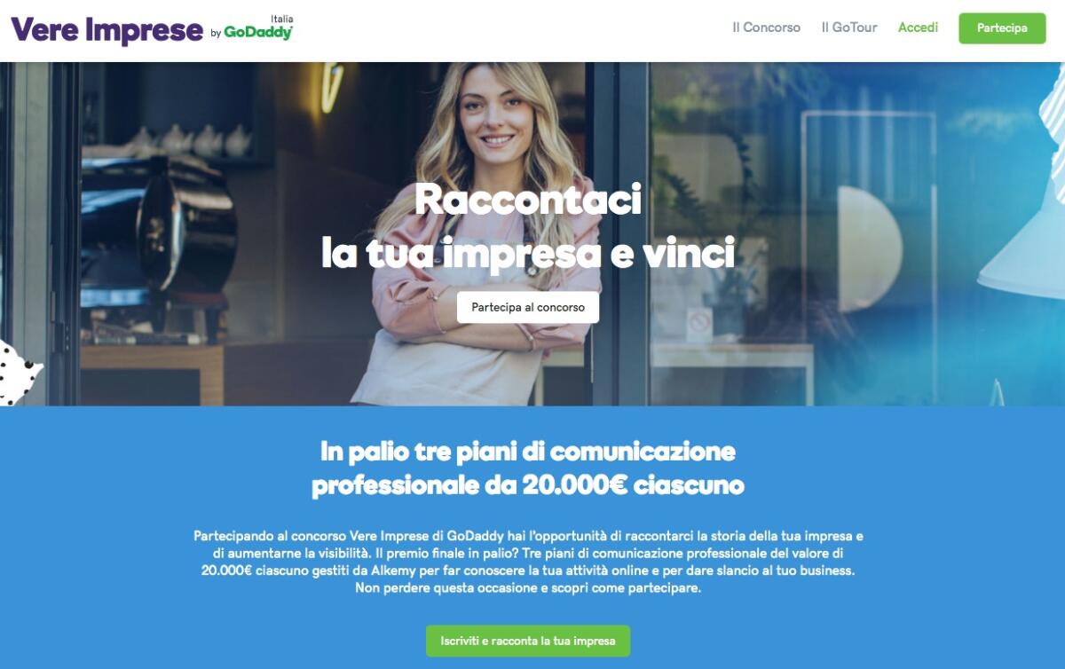 Contest "Vere Imprese" di GoDaddy: ecco i 9 finalisti - 