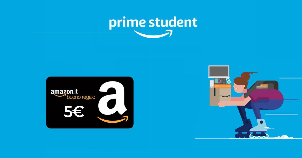 5 euro di sconto per chi ha Amazon Prime Student - 