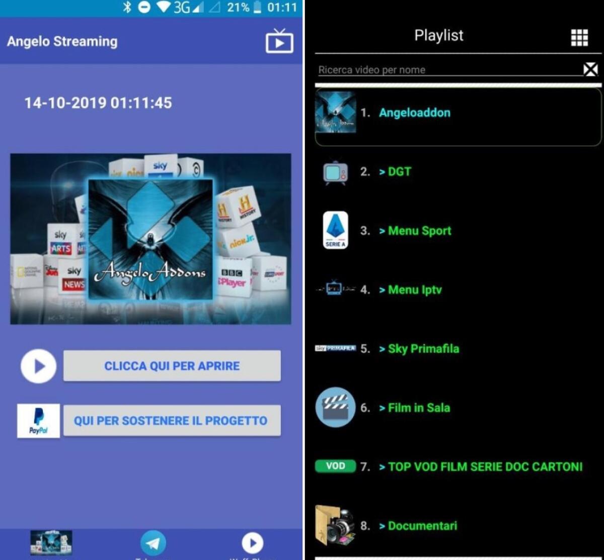 AngeloTv: ottima app TV streaming Android - 