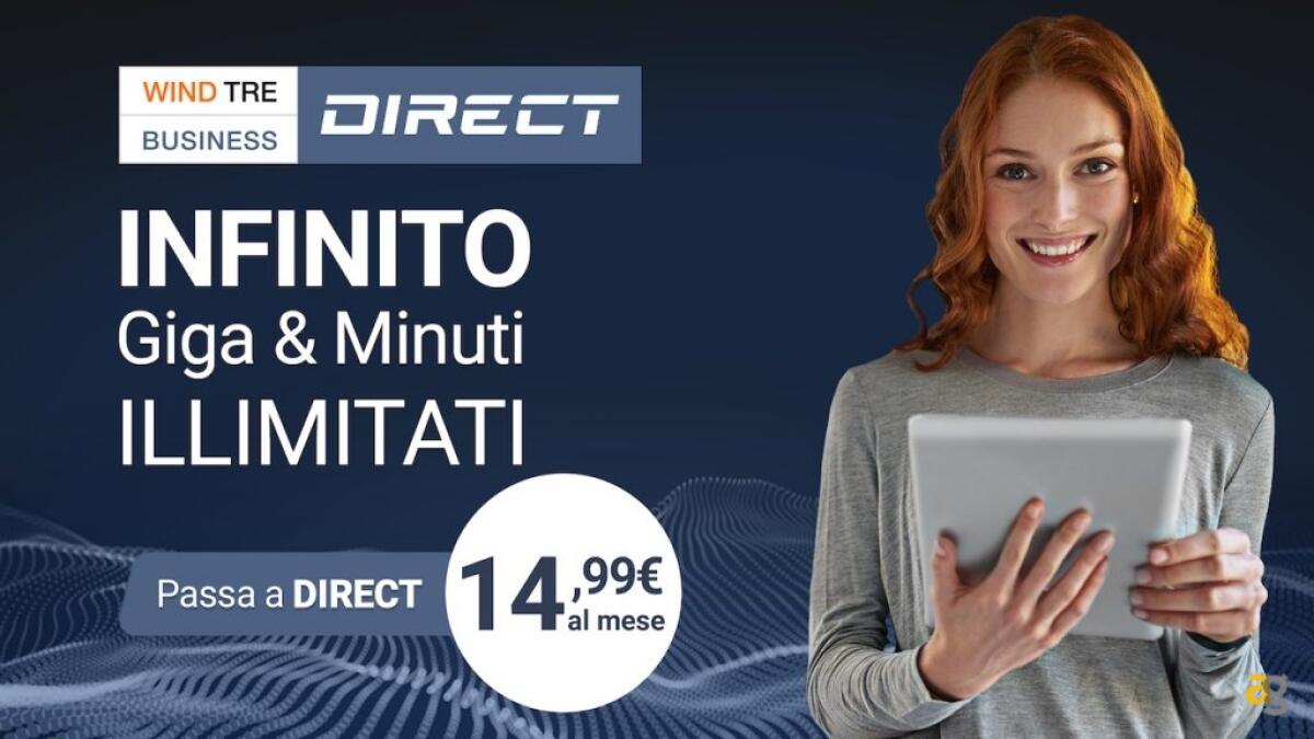 Giga illimitati Wind con l'offerta Wind Tre Business Direct - 