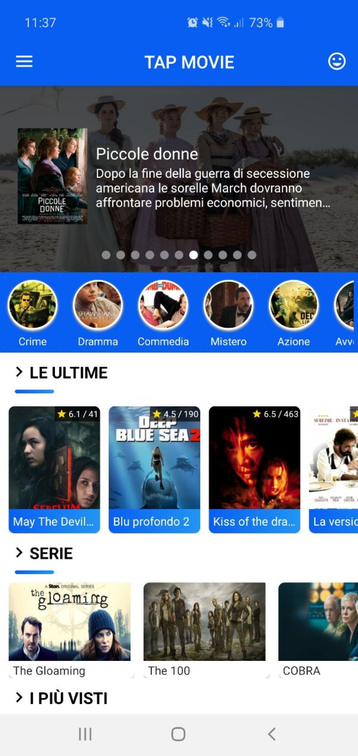 App Film E Serie TV Streaming Android Gratis: TAP Movie - 