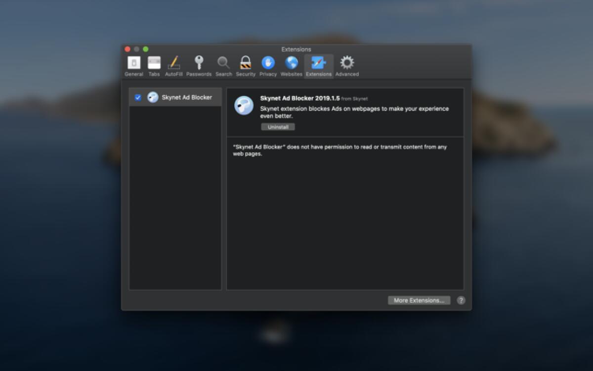 Bloccare la pubblicità su Safari con Skynet - 