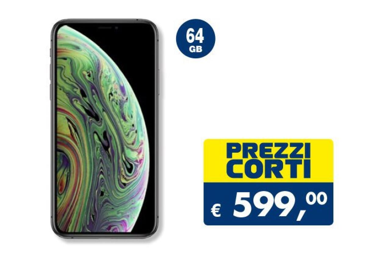 OFFERTA iPhone XS 64 GB a 599 euro da Esselunga - 