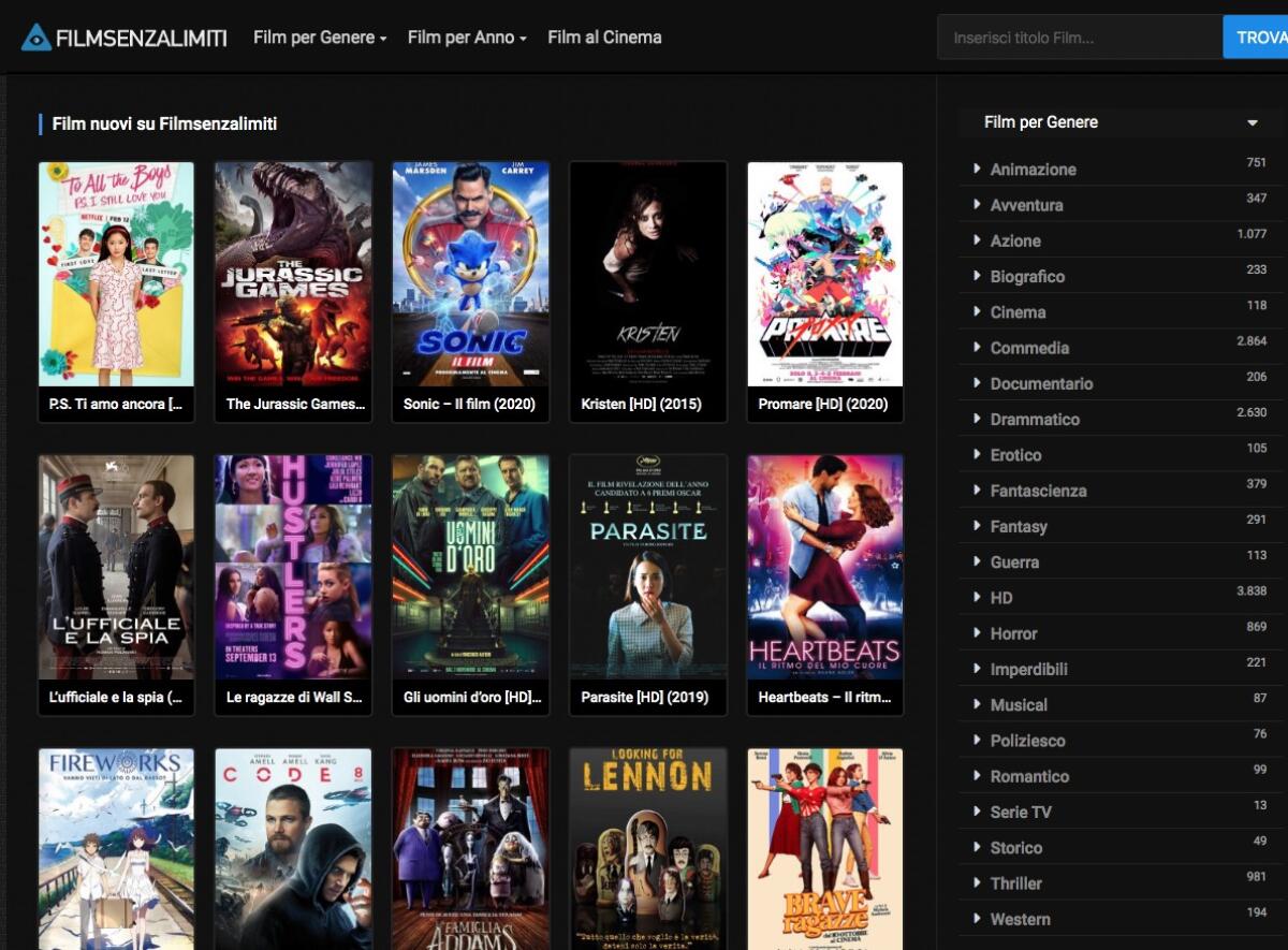 Filmsenzalimiti Senza Registrazione: COME FARE - 