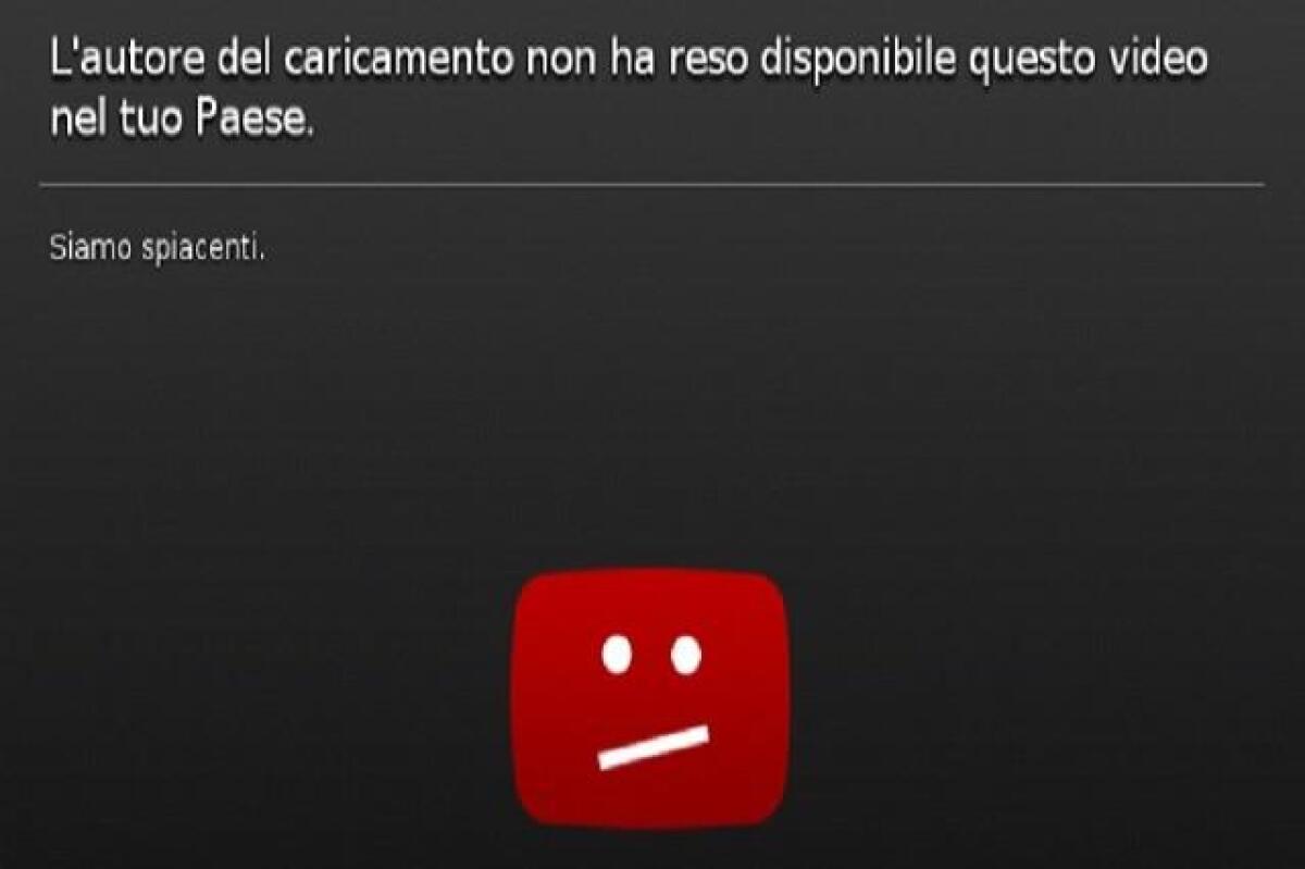 “Questo video non è disponibile nel tuo Paese” su YouTube: COME RISOLVERE - 
