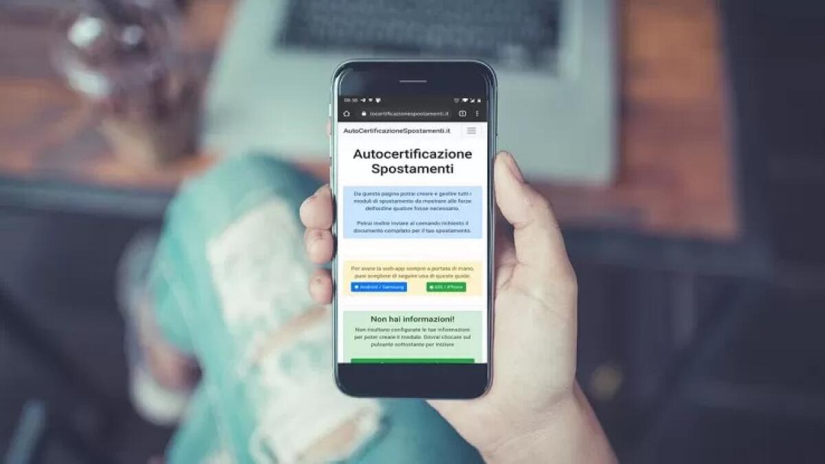 Autocertificazione spostamenti Coronavirus sullo smartphone: ECCO COME - 