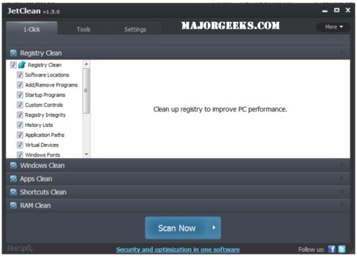 JetClean, migliore alternativa a CCLeaner se Windows 10 è lento - 