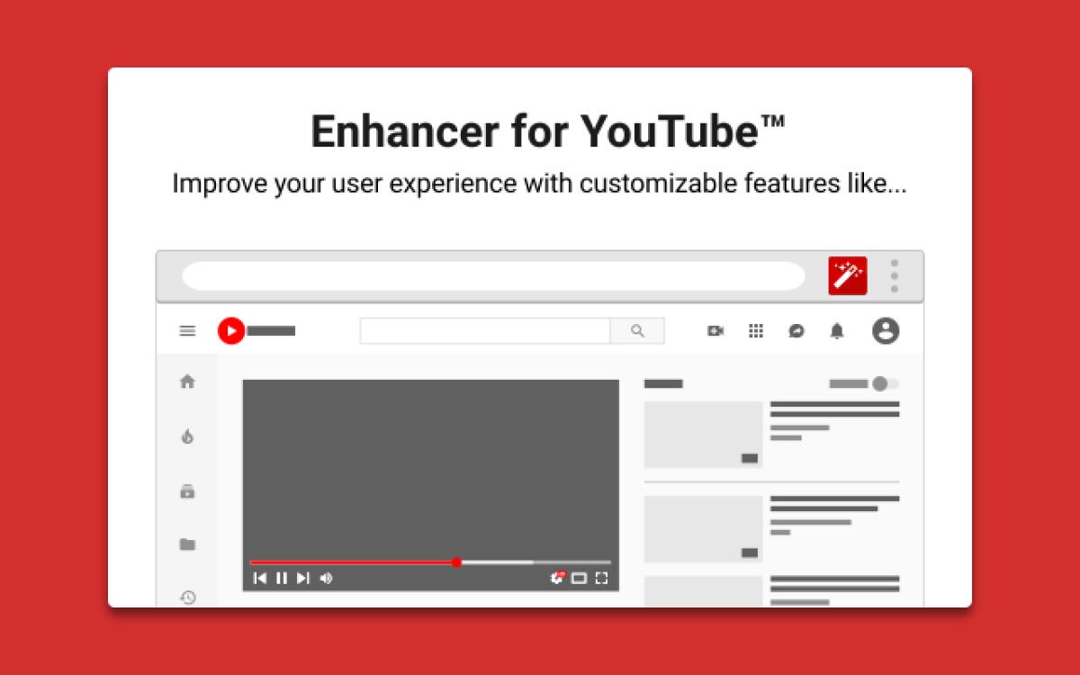 Estensione Chrome per YouTube: prova Enhancer for YouTube - 
