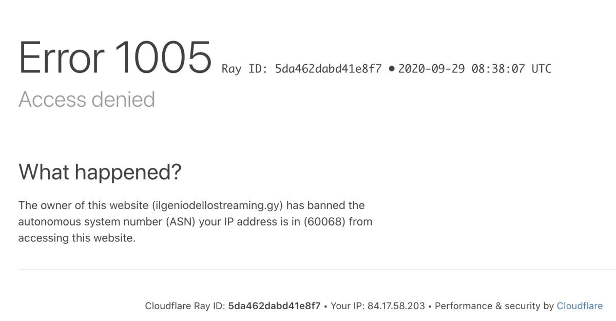 Error 1005 Access Denied: COME risolvere? - 