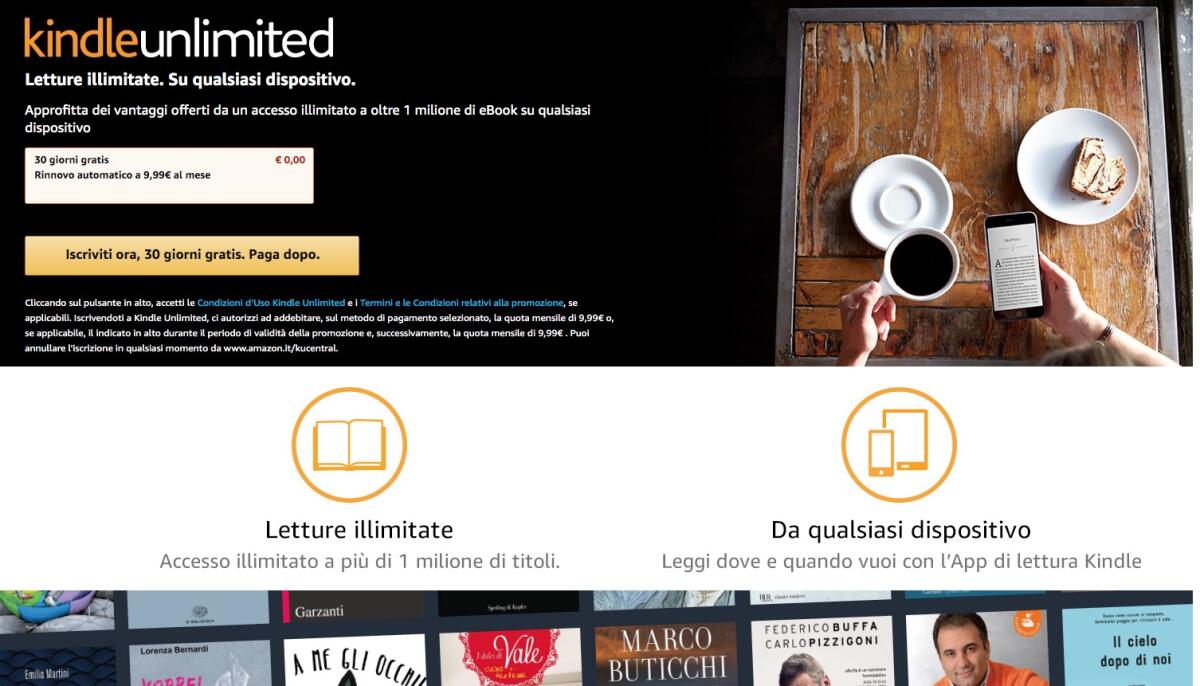 Kindle Unimited a 9,99€ per 3 mesi: ECCO COME - 