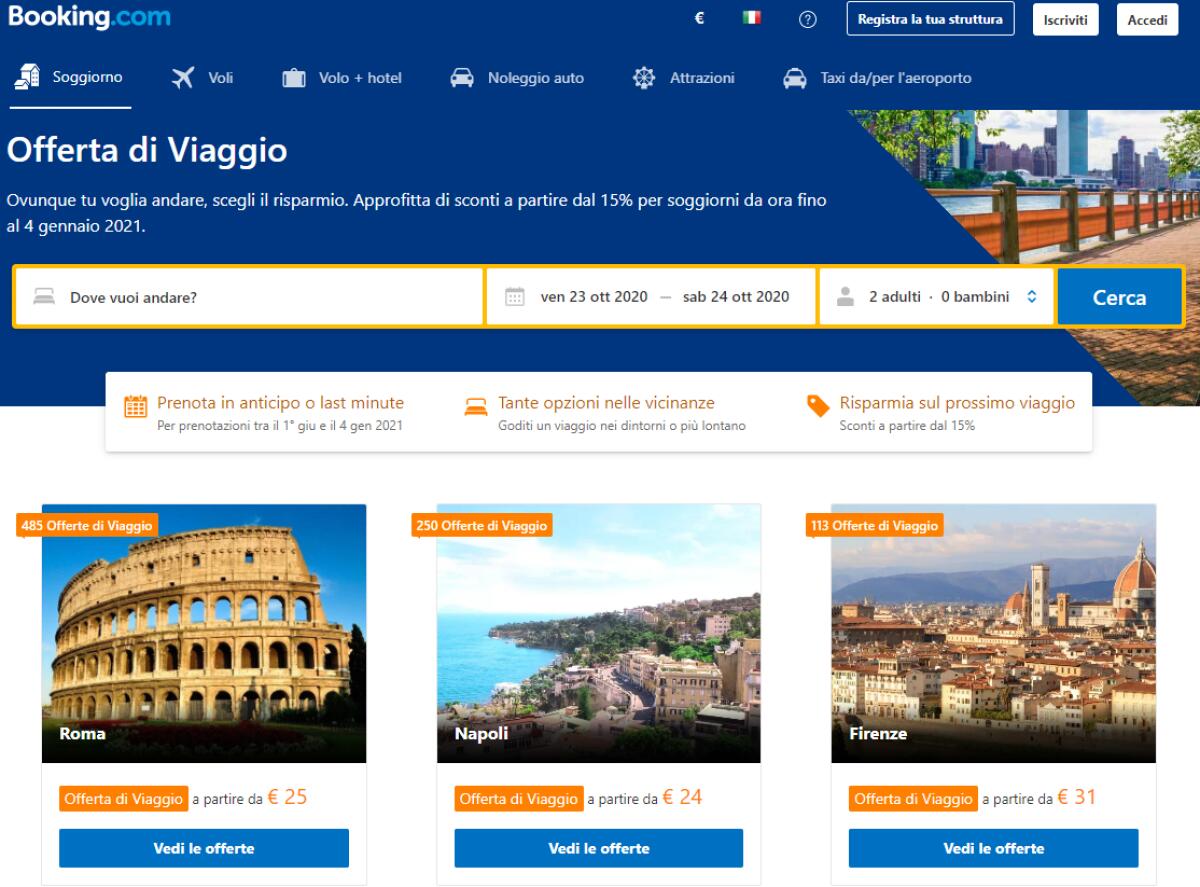 Anche Booking ha una pagina SEGRETA con sconti 15%: ecco DOVE - 