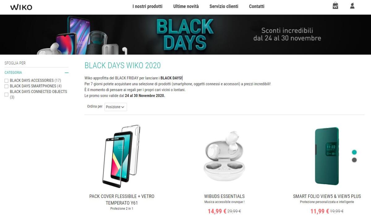 Wiko Offerte Black Friday 2020: Scoprile TUTTE - 